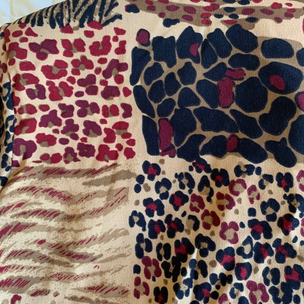 BFA Classics Womens 12 Animal Print Jacket Frog Closure Made USA Safari Vintage - Picture 7 of 8